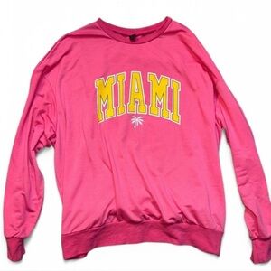 miami pink long sleeve shirt